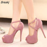 Women High Heels Spring High-heeled Shoes Wedding Platform Fashion Women's Pumps heels Sandals