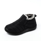 Boots Women Shoes 2020 Waterproof Warm Plush Fur Ankle Boots Winter Female Slip On Flat Casual Shoes Ultralight