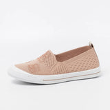 summer sneakers Ladies Shoes Flat Loafers Crystal Fashion white Bling Sneakers knit Slip On Breathable Casual