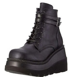 Breakj Gothic Style Thick-Bottomd Long-Sleest Locomotive Rider Boots But Knee-High-Skinned Boots