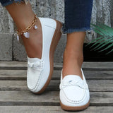 Spring And Fall 2023 Foot Pedal Large Size Round Head Daily Casual Single Shoes Bean Shoes Mom