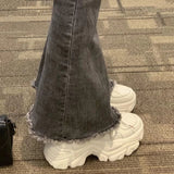 Breakj Dad Shoes Women's Height Increased 2025 Spring New Small Man Showing High Thick Bottom Fried Street Sneakers