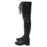 Breakj New Zip Side Zip Line With Long Over-Knee Boots