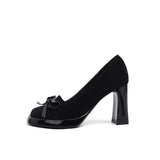 Breakj New Retro British Wind Bow Oceanic Pure Want Small Man Showing High Legs Long High