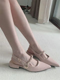 Breakj Fragrant Temperament Sandals Women 2025 Korean Version Of Casual Wear Height Single Shoes Buckle Anti-Slip Women's Shoes