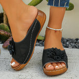 Breakj Flower Slippers Women's Slopes With A Thick Summer Cool Slippers 2025 Summer New