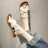 Drag Women Wear Cool Drag Summer New Korean Version Of Thick Sole Cross Two Wear Sandals Students Casual Beach Shoes Women All The Year