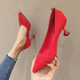 Women Pumps Summer Shoes Thin High Heels Sexy Pointed Toe Slip-on Wedding Party Brand Fashion Shoes For Lady Female