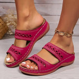 Breakj Women's Sandals Sloping And 2025 New Retro Line Anti-Slip Light Soft Back Comfortable