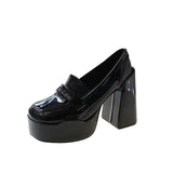 Breakj Spring And Autumn New Thick Heel Waterproof Platform High Heels Single Shoes Women's Sense Commuter Mary Jane Shoes Women's High