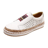 Breakj Size Women's Shoes Flat Soles Of The Color Lof Shoes Women Thick-Soled Casual Shoes Sports Wind Pedal Single Shoes