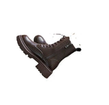 Women's Long Boots Autumn 2023 New Mix With Thick Platform Martin Boots Thin Boots Short Boots Spring And Autumn Single