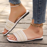 Bottom Large-Size Beads Slipper Women's Head Water Drill Light Beach Cool