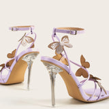 New Bow With Crystal And High Heel Sandals LZ-73 In
