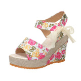 Breakj Hee Women's Sandals Fruit Pattern High Heel Sandals Women 2025 Spring And Summer New Word Fish Mouth Bow Women's