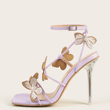 New Bow With Crystal And High Heel Sandals LZ-73 In