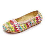 Breakj Shoes Soft Platform Beach Shoes Woven Cloth Shoes Summer Sandals Ethnic Style Breathable Women's Singles