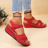 Heeled Sandals Women Summer 2023 Casual Open Toe Platform Gladiator Sandals Woman Plus Size 43 Non Slip Beach Shoes