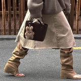 Type Boots Inside The Heighten Anti-Velvet Pile Boots Spring And Summer New Two Wear Trouser Boots