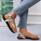 New Women's Flat Sandals Flip Flops Straps Flat Side Hollow Fashion Sandals Beach Shoes zapatillas