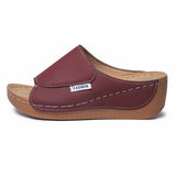 Breakj Thick-Bottomed Slippers Women's 2025 New Summer Simple Fashion Fish Mouth Slope And Slippers Women's