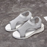 women summer 2021 new open toed flat Roman women sandals flying woven hollow platform sports sandals tenis de