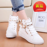 Spring And Summer New High-Top Canvas Shoes Korean Version Of Broken Flower Leisure Student Single Shoes Thick Soles Sports Board