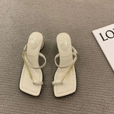 2023 Outside Women's Slippers and Ladies Sandals Flip Flops Shoes Rubber Slides Open Toe with Heel Black Normal W Y I F