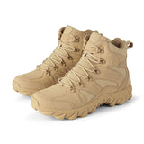 Breakj Spring And Summer Thick-Soled Cross-Country Boots High-Top Military Boots Men's Outdoor Sneakers Leisure Shoes Hiking