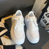 Breakj Hong Kong Style Design Retro Thick-Soled Shoes Children's New Chic Original Small White Shoes Casual Bread