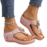 Breakj Women's Shoes 2025 Summer New Beach Clip Slope And Cool Slippers Women's Women's