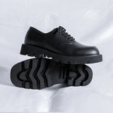 Breakj Shoes Men Korean Niche Ins Shoes Men British Casual Will Drop High Derby Shoes