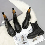 Boots Women Fall 2023 New British Wind Boots Platform Chesille Short Boots Inss Damp Chimney