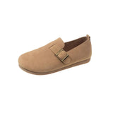 2024 New Retro Bean Shoes Women's Flat Casual Pedal Soft Sole Fashion Single