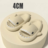Platform Slippers Women Shoes Summer Slides Cute Shark Couples Beach Shoes Home Indoor 4CM Thick Soles Flip Flops