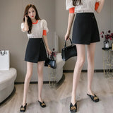 New Summer Women High Waist Mini Skirt Casual Ladies OL Style Black Short Skirts A-line Slim Fit Female
