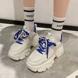 Breakj Dad Shoes Women 2025 Autumn And Winter New Loose Pastry Single Shoes Fashion Thick Soles To Increase The Leisure Small White