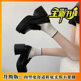 Breakj Out-Of-Home Temperament Thousands Of Gold Wind And Happy Shoes 2025 Women's New French Round Head Casual Mary Treasure Shoes
