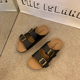 Is A Thick Bottom One Word Cool Slippers Female Summer New Retro Versatile Leisure Beach