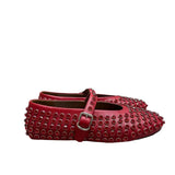 Breakj Drill Large-Size Water Drill Rivet Single Shoes Full Of Diamond Belt Buckle Round Head Flat Floor Comfortable Fashion Women's Singles