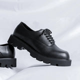 Breakj Shoes Men Korean Niche Ins Shoes Men British Casual Will Drop High Derby Shoes