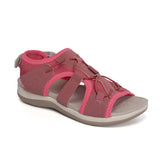 Breakj New Roman Slope Heel Sandals Round Head Magic Stick Retro Fashion Large-Size Beach Solid Sandals