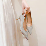 Breakj Wedding Shoes 2025 New Bridal Shoes Show Wedding Dress Two Wearing Crystal Shoes Wedding Dress High