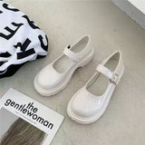 Breakj Jane Women's Shoes Mary Shoes Women's New Fashion Thick Heel Dresses In Spring And Autumn