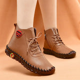 Spring Women Shoes Platform Loafers Lace Up Sneakers Casual Vulcanized Solid Mom Flats Mujer Zapatos Chaussure
