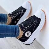 Breakj Spring New Low-Top Single Shoes Women's Thick-Sing Canvas Shoes Women's Canvas Pine Cake Bottoms Large Women's