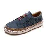 Breakj Size Women's Shoes Flat Soles Of The Color Lof Shoes Women Thick-Soled Casual Shoes Sports Wind Pedal Single Shoes