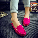 Version Of Women 2023 Spring And Autumn Shallow Mouth Bean Shoes Flat Heel Single Shoes Women A Foot Pedal Women's Shoes Lazy Shoes Large Size