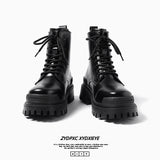 Breakj Martin Boot Men's High Top British Style Vintage Platform Shoes