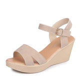 Summer New Open-toed Fish Head Fashion Waterproof Platform Waterproof Platform High-heeled Wedge Sandals Women's
